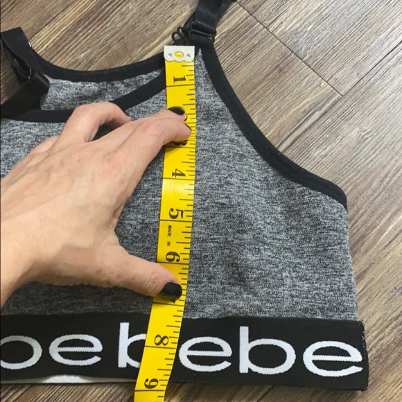 BEBE grey sports bra Size M - Picture 7 of 8